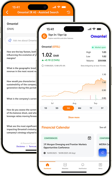 Omantel Investor Relations App